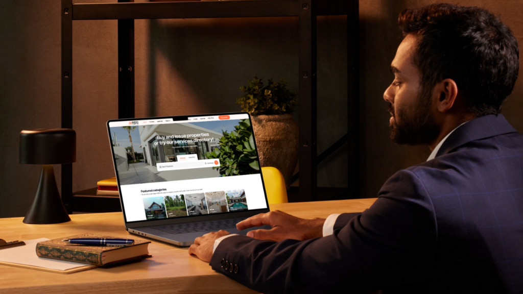 A man explore Bali property for sale through Indo Property Hub's website