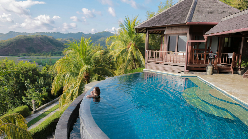 Picture of Women in Bali Villa to representing villa investment Bali