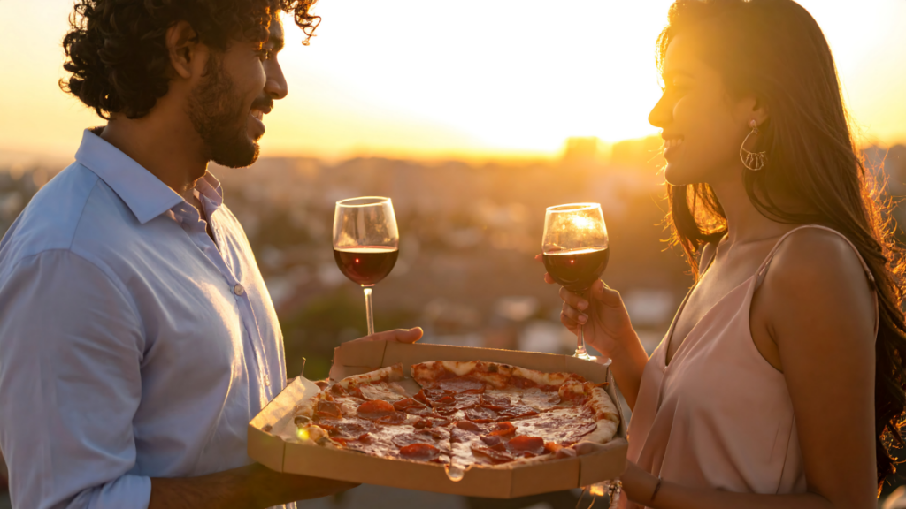 Cliffside sunset view in Uluwatu, best places to stay in Uluwatu Bali for couples and ocean views