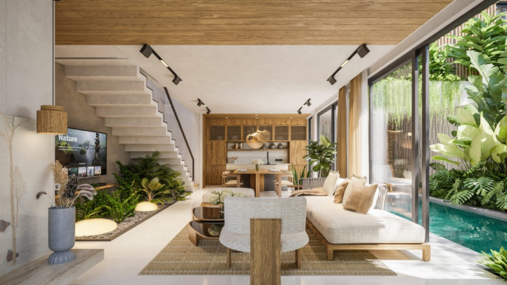 Villa murah di Bali with simple tropical design and affordable private pool