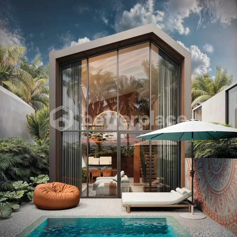 Modern Tropical Hideaway 1-Bedroom Villa With Park Views in Ubud